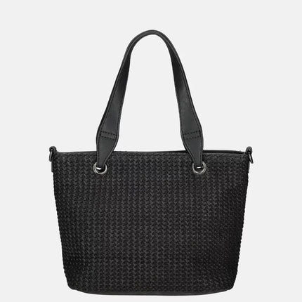 Enrico Benetti Raffia handtas S zwart
