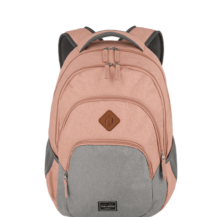 Travelite Basics plecak Melange 15 cali Blush/Szary