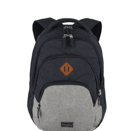 Travelite Basics plecak Melange 15 cali Navy/Szary