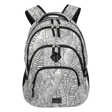 Travelite Basics plecak Melange 15 cali Biały nadruk
