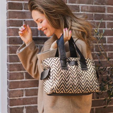 Chabo Bags Romio Jacquard Handbag