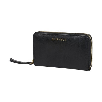 Burkely Fine Florence Medium Zip Around Wallet Black