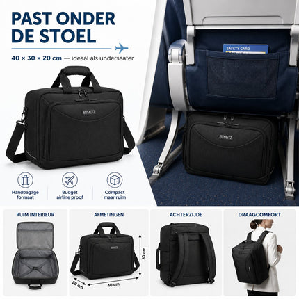 Sac de voyage cabine 40x30x20 3-WAY | Underseater | ByMetz®