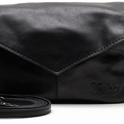 Chabo Bags Rio Romy Plain Leren Schoudertas Navy Blue