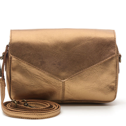 Chabo Bags Rio Romy Metallic Schoudertas Copper
