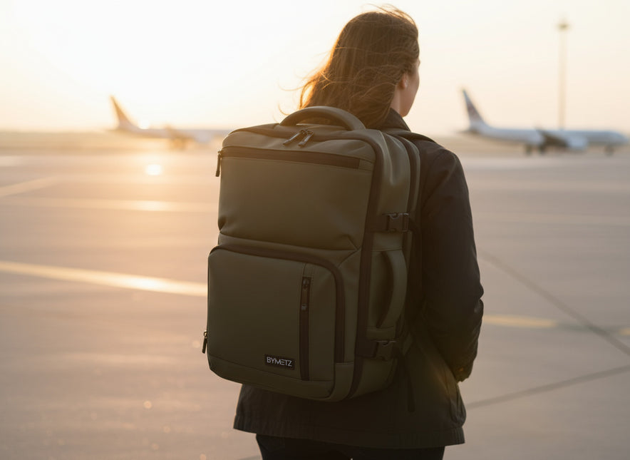 ByMetz Rugzak 55x40x20 Ryanair - Transavia - Expandable naar 55x40x25