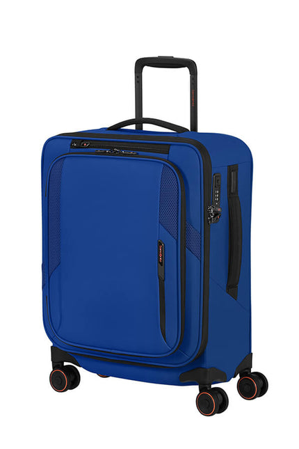 Samsonite Glazed Handbagage Spinner 55x40x23/26 cm Electric Blue