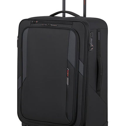Samsonite Glazed Spinner 67 cm - Udvidbar 83/94 liter - 67x44x30/33 cm Black