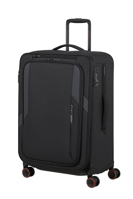 Samsonite Glazed Spinner 67 cm - Uitbreidbaar 83/94 liter - 67x44x30/33 cm Black