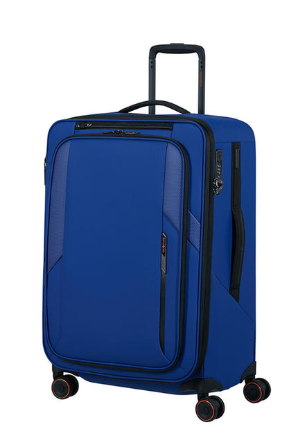 Samsonite Glazed Spinner 67 cm - Uitbreidbaar 83/94 liter - 67x44x30/33 cm Electric Blue