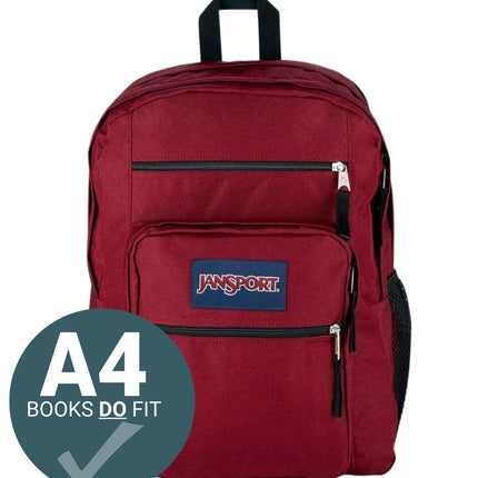 Mochila JanSport Big Student 15 Inch Vermelho acastanhado