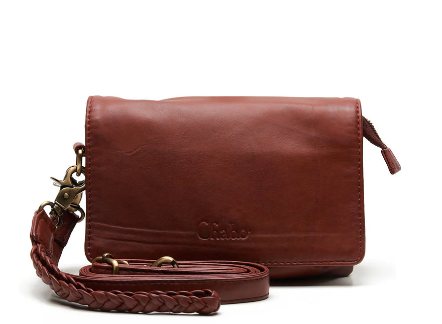 Chabo Bags Borneo Style Schoudertas/ Clutch Warm Red 17