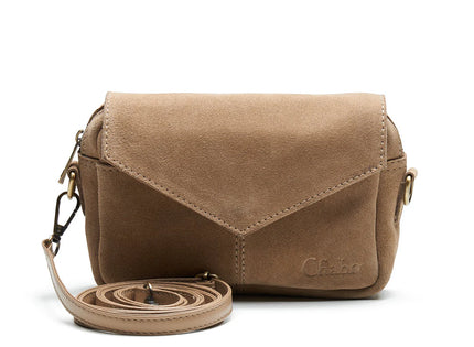 Chabo Bags Rio Romy Suede Schoudertas Sand 32