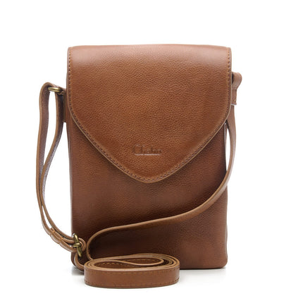 Chabo Bags Stylish Mover Leren Crossbodytas Camel