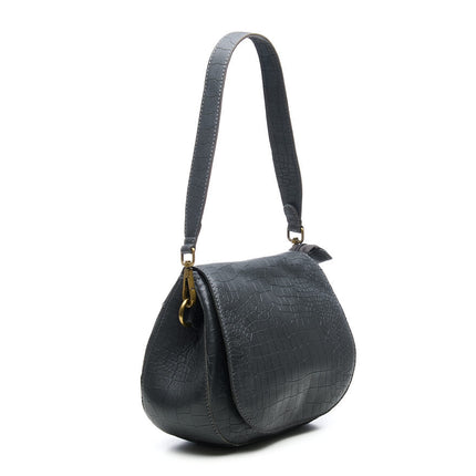 Chabo Bags Croco Saddle Bag Leren Schoudertas