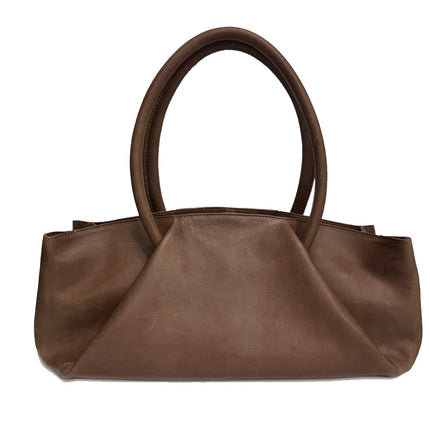 Chabo Bags Bowling Beauty Leren Handtas Chocolate