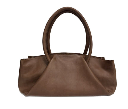 Chabo Bags Bowling Beauty Leren Handtas Chocolate