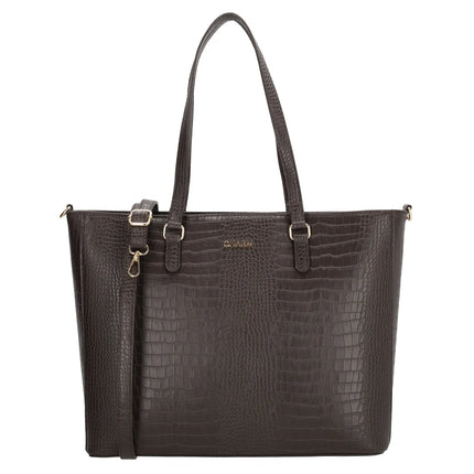 Charm London Midwood Shopper 15,6 Inch Donkerbruin
