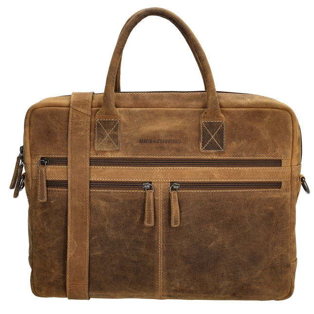 Hide & Stitches Idaho laptoptas 15,6 inch Bruin