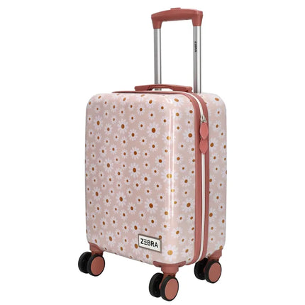 Zebra Avonturier Kinder Koffer Hardcase Lichtroze 083