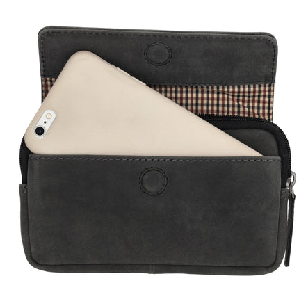 Hide & Stitches Idaho Telefoon Riemtasje met Overslagsluiting