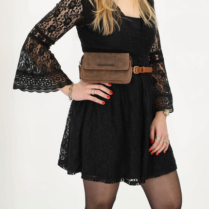 Hide & Stitches Idaho Telefoon Riemtasje met Overslagsluiting