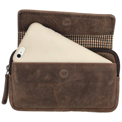 Hide & Stitches Idaho Telefoon Riemtasje met Overslagsluiting