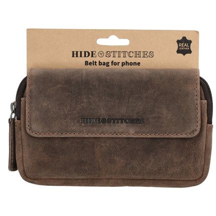 Hide & Stitches Idaho Telefoon Riemtasje met Overslagsluiting