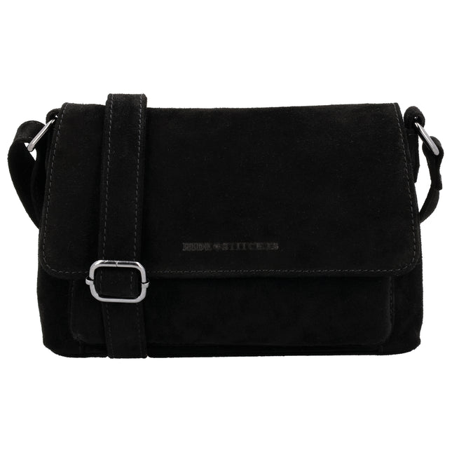 Hide & Stitches Suede Overslag Schoudertas
