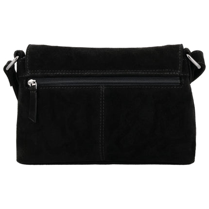 Hide & Stitches Suede Overslag Schoudertas