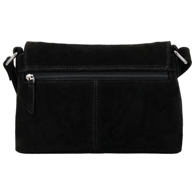 Hide & Stitches Suede Overslag Schoudertas