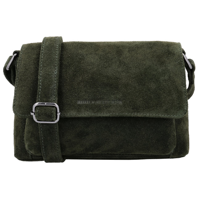 Hide & Stitches Suede Overslag Schoudertas
