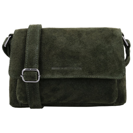 Hide & Stitches Suede Overslag Schoudertas