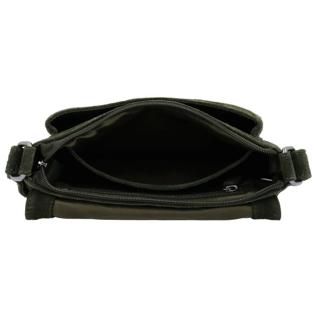 Hide & Stitches Suede Overslag Schoudertas