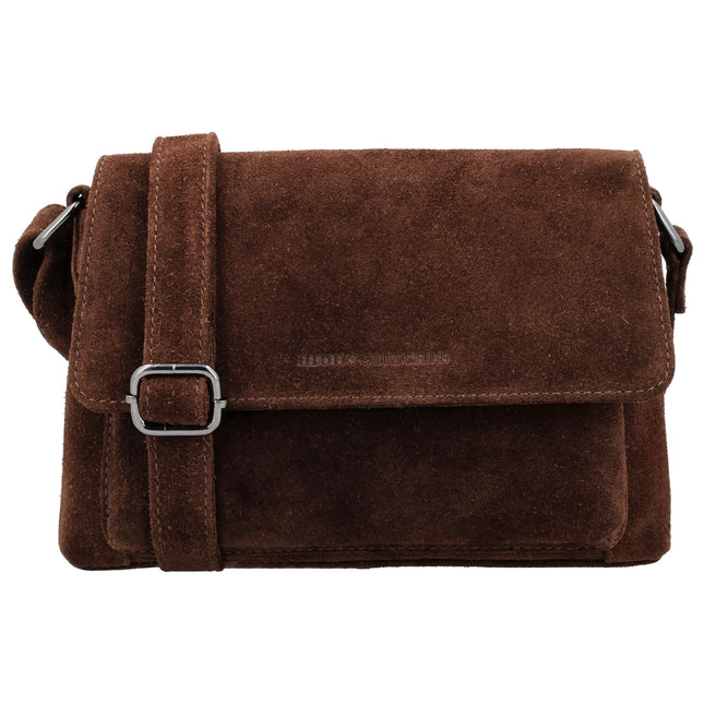 Hide & Stitches Suede Overslag Schoudertas