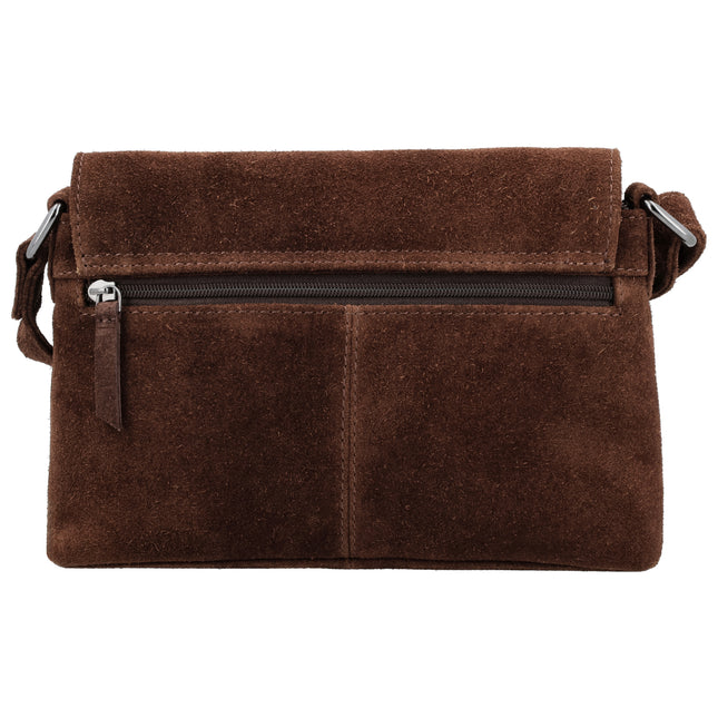 Hide & Stitches Suede Overslag Schoudertas