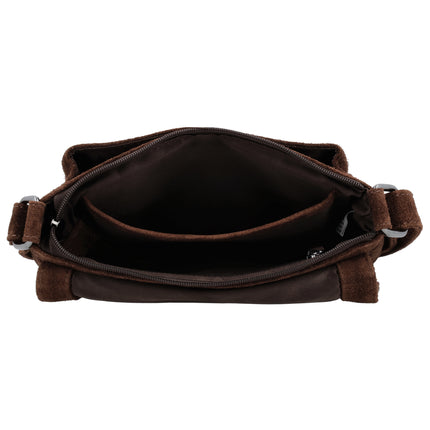 Hide & Stitches Suede Overslag Schoudertas