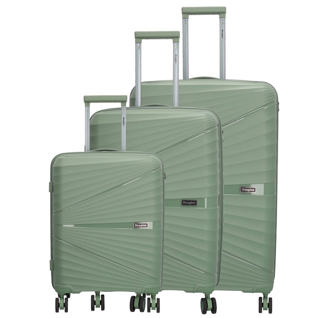 Beagles Travel Conjunto de 3 Malas 55/64/75 cm Verde natural