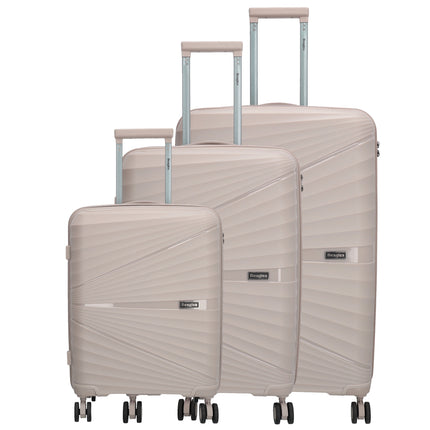Beagles Travel 3-teiliges Kofferset 55/64/75 cm Hell-Taupe