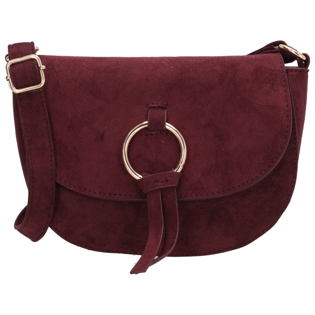 Mala tiracolo Beagles Chino com aba Bordeaux