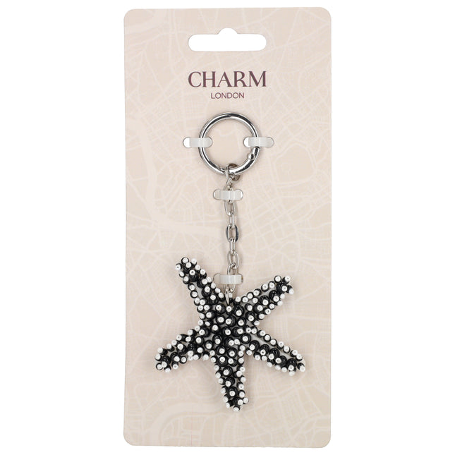 Charm London Bali Bag Charms Estrela-do-mar preto