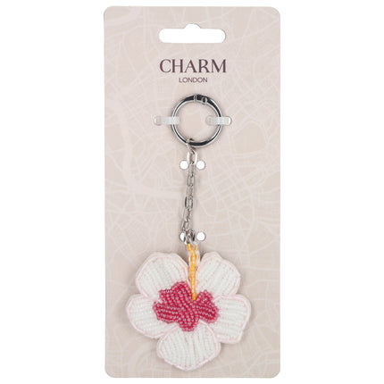 Charm London Bali Bag Charms Flor rosa