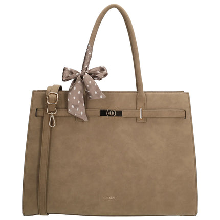 Charm London The Hamptons Village Mala para Portátil 15,6 polegadas Taupe