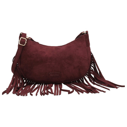 Beagles Chino Crossbodytas met Franjes Bordeaux