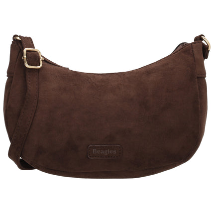 Beagles Chino Crossbodytas Halfrond Donkerbruin