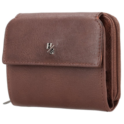 Hide & Stitches 93 Range Carteira em Pele com Fecho de Correr e Aba 26343