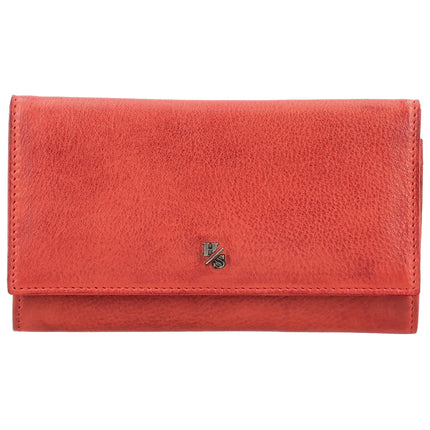 Hide & Stitches 93 Range Lange Lederbrieftasche 26344 Wein Rot