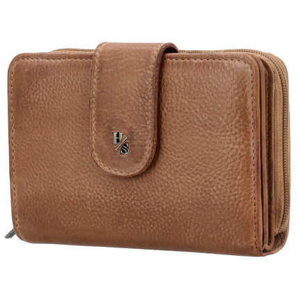 Hide & Stitches 93 Range Leren Portemonnee met Rits en Lipsluiting 26345