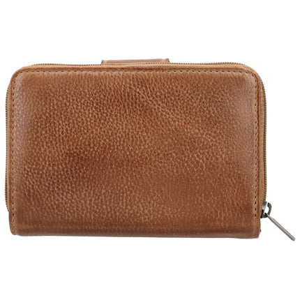 Hide & Stitches 93 Range Leren Portemonnee met Rits en Lipsluiting 26345