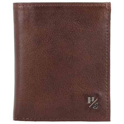 Hide & Stitches 93 Range Hochformat-Lederbörse 26346 Braun